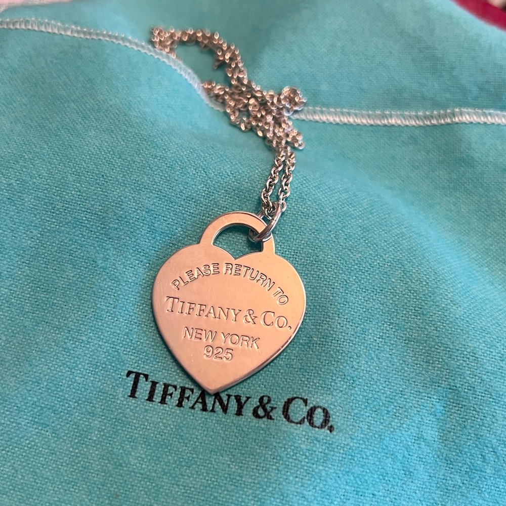 Tiffany & Co. Please Return to Tiffany & Co. Heart Necklace